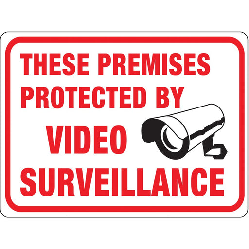 Protected By Video Surveillance Sign 8.5" x 12" (10 pcs.)