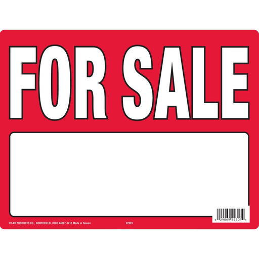 For Sale Sign With Stake Sign 13" x 21.5" (3 pcs.)