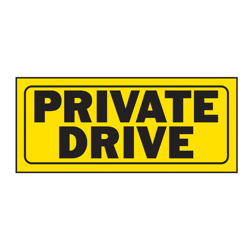 Private Drive Sign 6" x 14" (5 pcs.)