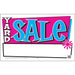 Yard Sale Bag Sign W/Frame Sign 14" x 20" (6 pcs.)