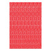 1" Vinyl Red Numbers & Letters (10 pcs.)