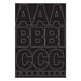3" Vinyl Black Numbers & Letters (10 pcs.)