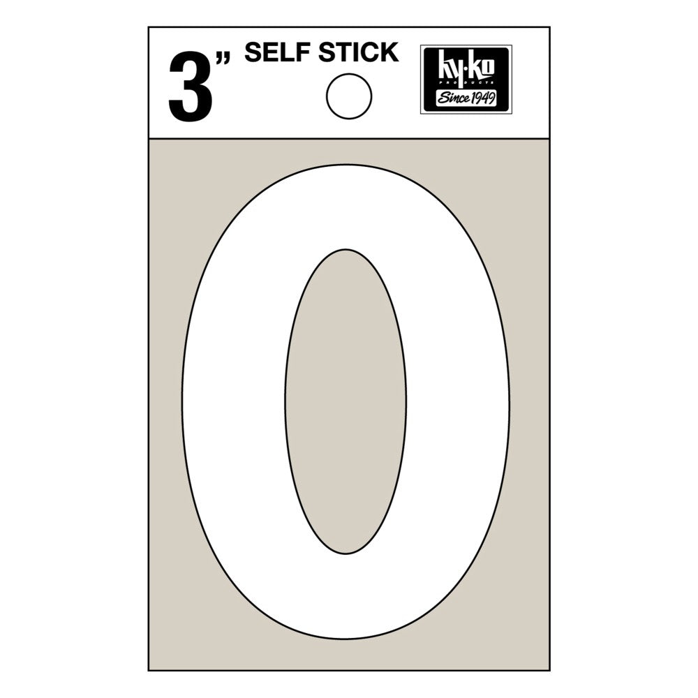 3" White Vinyl Letter O (10 pcs.)