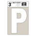 3" White Vinyl Letter P (10 pcs.)