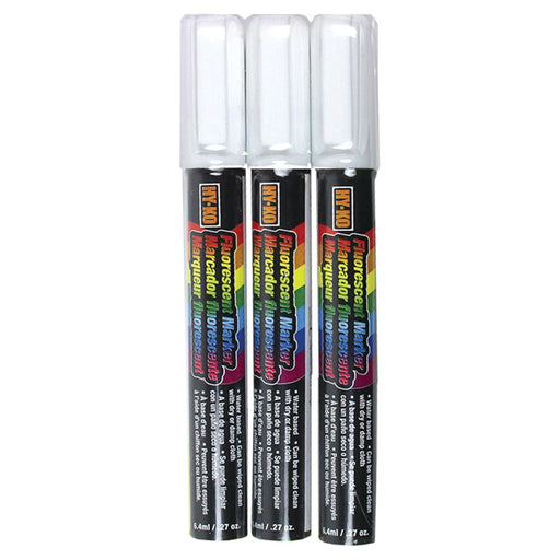 3 Pack Fluorescent Window Markers, White (3 pcs.) — Fastener Line