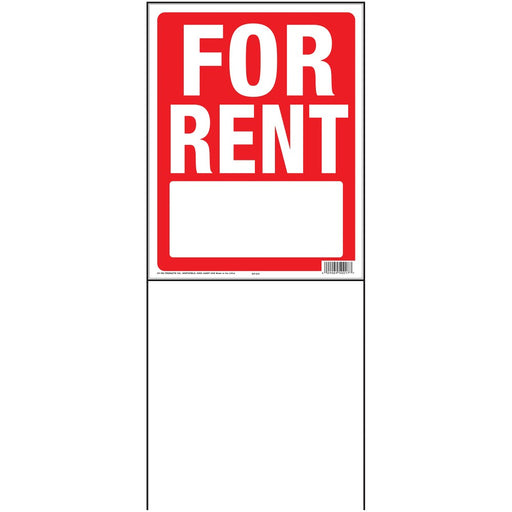 14X18" For Rent Sign With Frame 14" x 18" (3 pcs.)