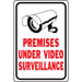 Video Surveillance Sign 12" x 18" (1 pc.)