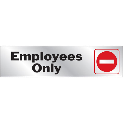 Employees Only Sign 2" x 8" (10 pcs.)