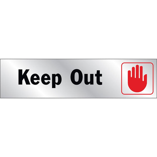 Keep Out Sign 2" x 8" (10 pcs.)