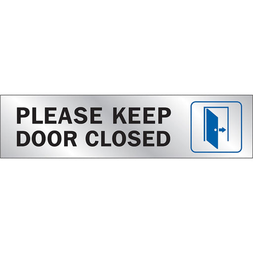 Please Keep Door Closed Sign 2" x 8" (10 pcs.)