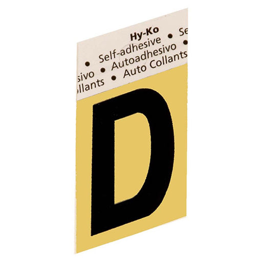 1.5" Gold Aluminum Letter D (10 pcs.)