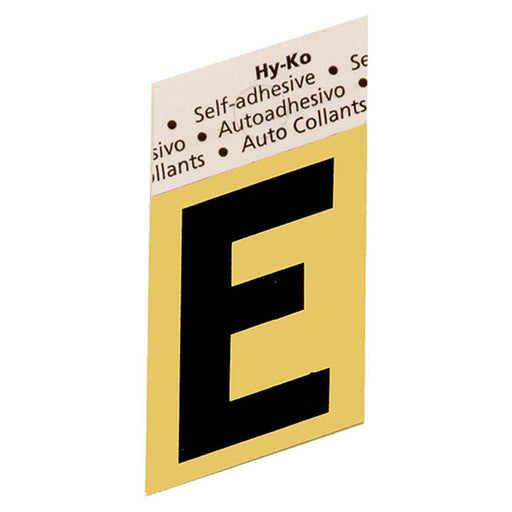 1.5" Gold Aluminum Letter E (10 pcs.)