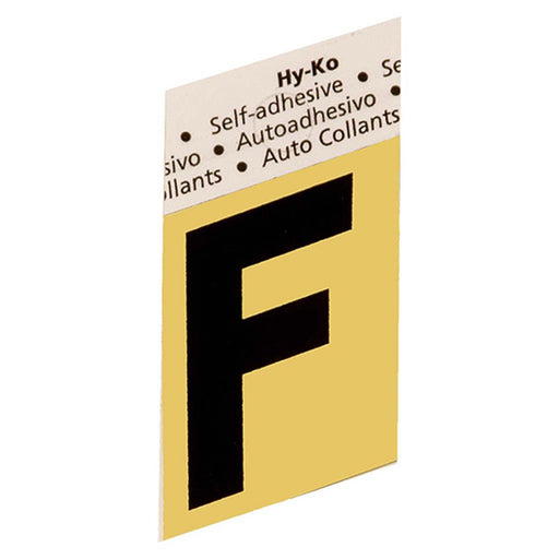 1.5" Gold Aluminum Letter F (10 pcs.)