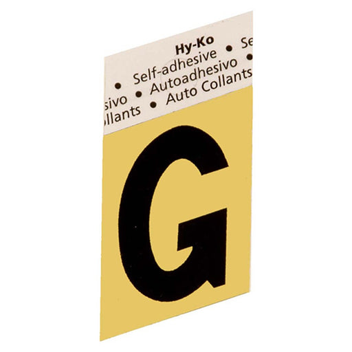1.5" Gold Aluminum Letter G (10 pcs.)