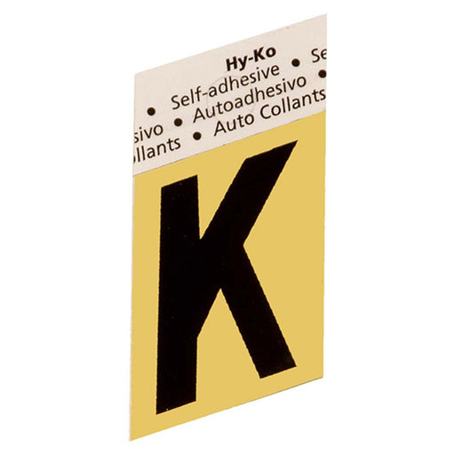 1.5" Gold Aluminum Letter K (10 pcs.)