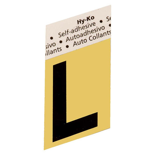 1.5" Gold Aluminum Letter L (10 pcs.)