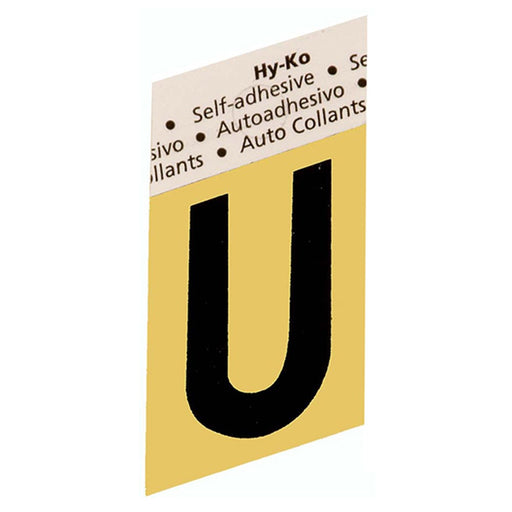 1.5" Gold Aluminum Letter V (10 pcs.)