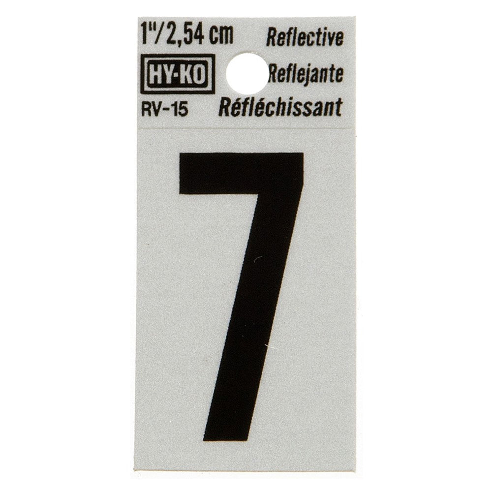 1.25" Reflective Number 7 (10 pcs.)