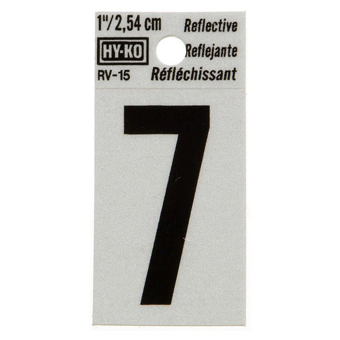 1.25" Reflective Number 7 (10 pcs.)