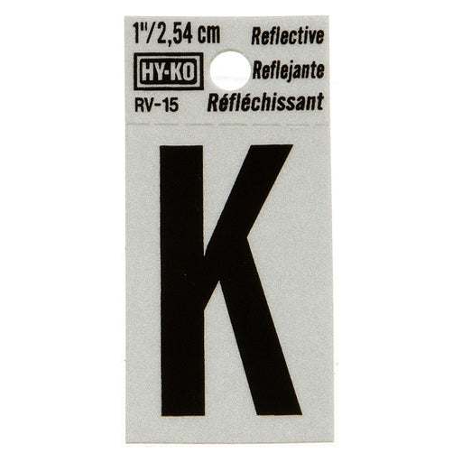 1.25" Reflective Letter K (10 pcs.)