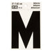 3" Reflective Letter M (10 pcs.)