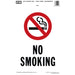No Smoking Sign 6.75" x 10" (10 pcs.)