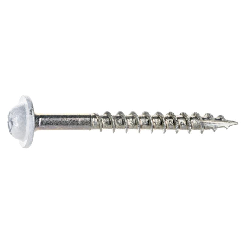 9 x 1-3/4" Star Drive White Cabinet Saberdrive Screws 1 lb. Tub (119 pcs.)