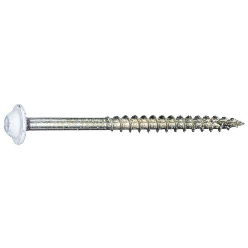 9 x 2-1/2" Star Drive White Cabinet Saberdrive Screws 1 lb. Tub (87 pcs.)