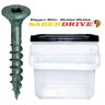 SaberDrive® GREEN XL1500 Coated T-25 Star Drive Exterior Deck Screws