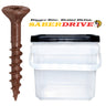 SaberDrive® RED XL1500 Coated T-25 Star Drive Exterior Deck Screws