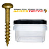SaberDrive® TAN XL1500 Coated T-25 Star Drive Pan Head Exterior Deck Screws - 1 LB. Tubs